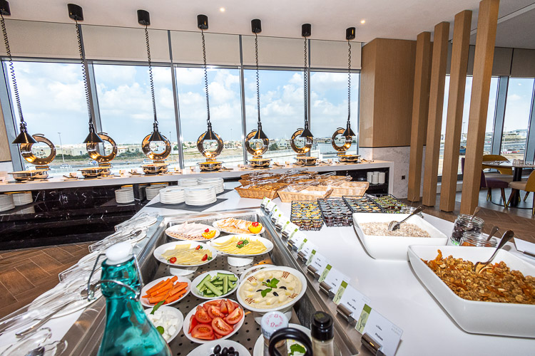 Buffet selection at restaurant n budget hote in Dubai Dragon Mart