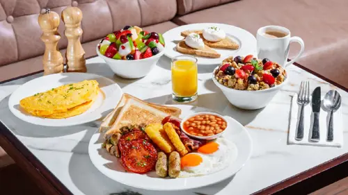 Arabic breakfast options at Premier Inn
