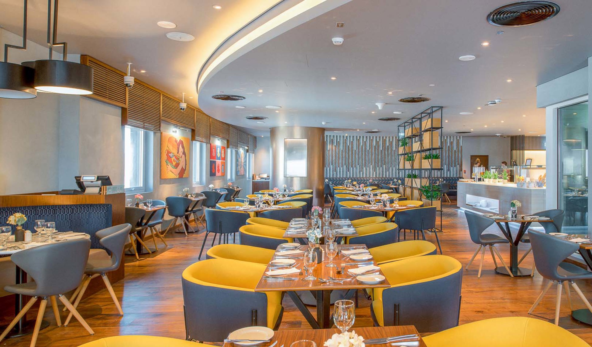 Dining at Nuevo Restaurant, Premier Inn Dubai Al Jaddaf Hotel