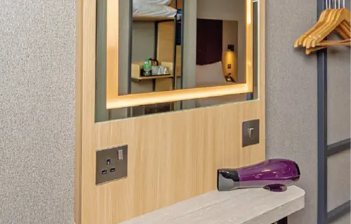 Guest Room Hairdryer at Premier Inn Hotel