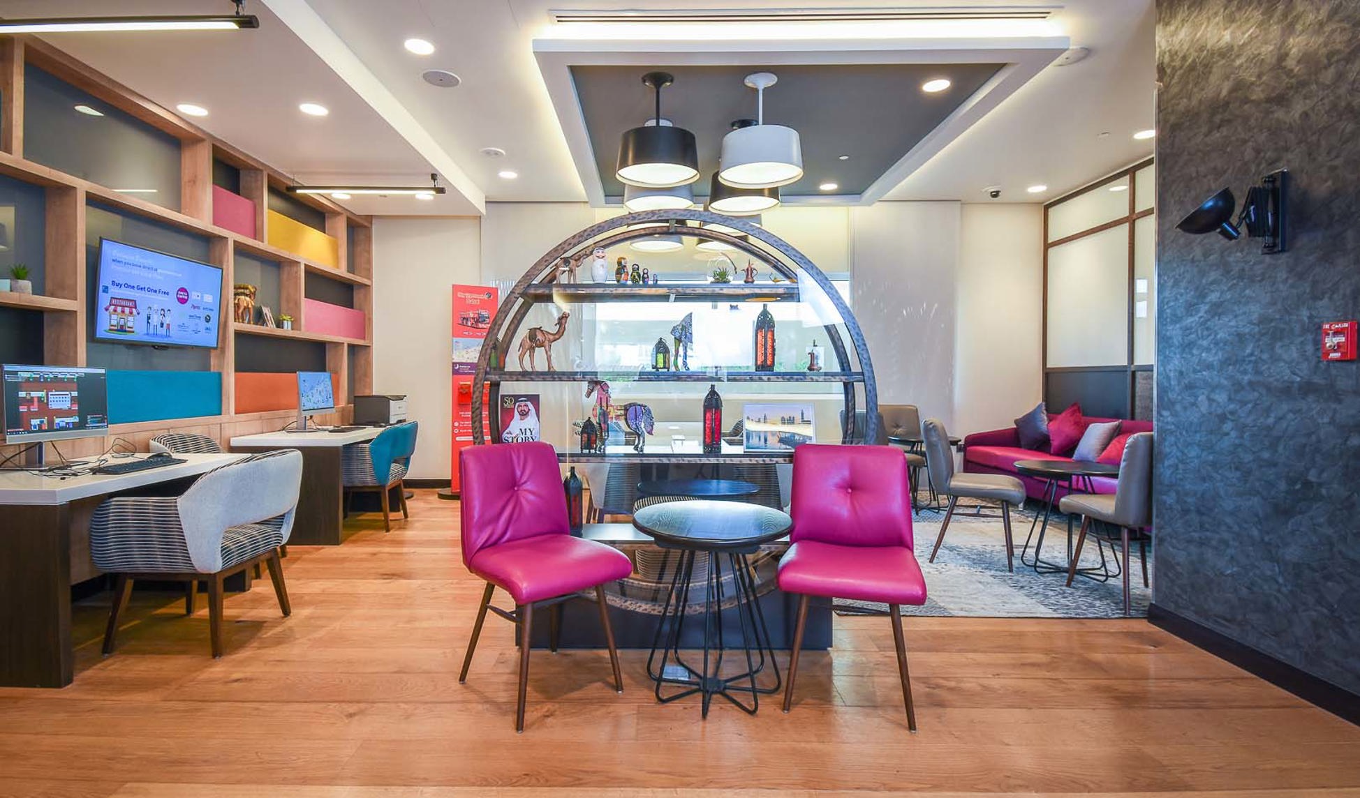 Lobby at Premier Inn Dubai Al Jaddaf Hotel