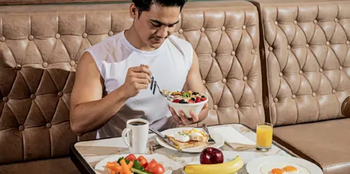 Healthy breakfast options at Premier Inn