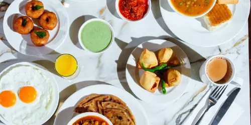 Indian breakfast options at Premier Inn