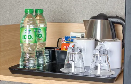 Tea and Coffee Amenities at Premier Inn Hotel