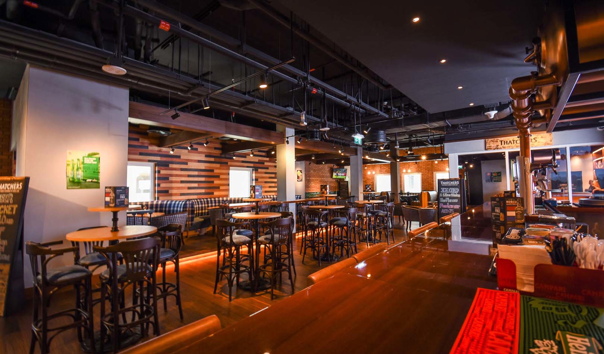 Dining at Mr. Toad's Pub & Kitchen, Premier Inn Dubai Al Jaddaf Hotel